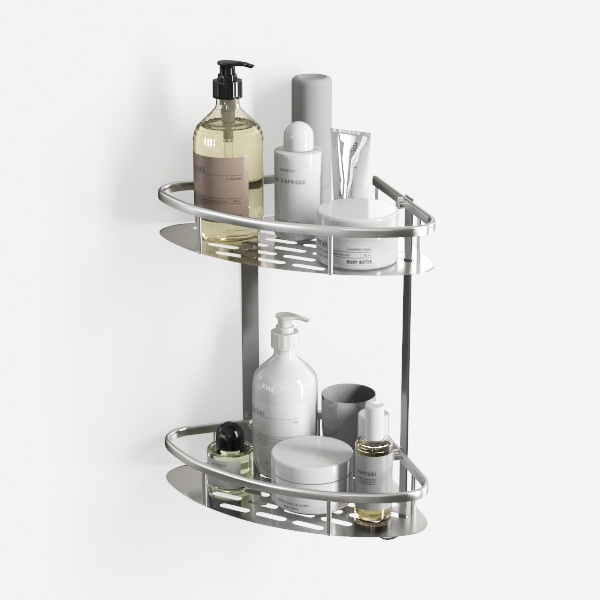 2-tier bathroom shelves-Bath Boutique