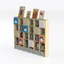 bookcase-Library Left 45 Degree View