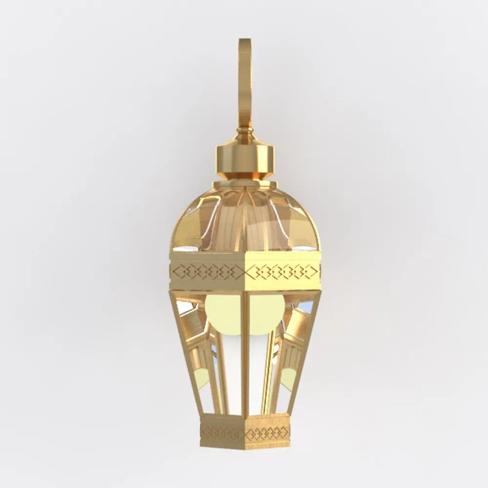 Vintage Gold Wall Sconce with Glass Globe Shade