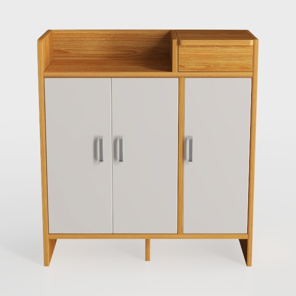 Shoe Cabinet Adjustable Shelf Household Metal