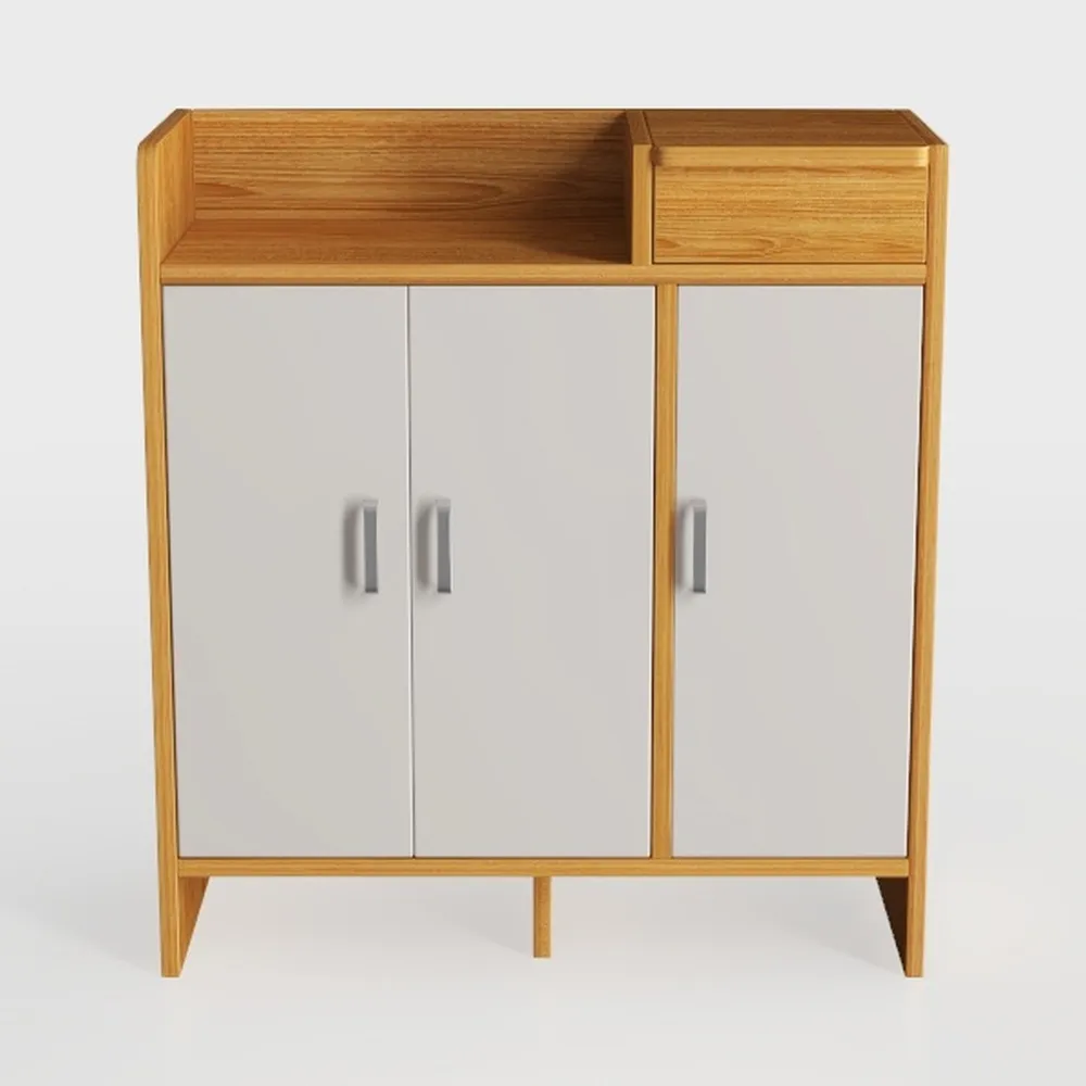 Shoe Cabinet Adjustable Shelf Household Metal