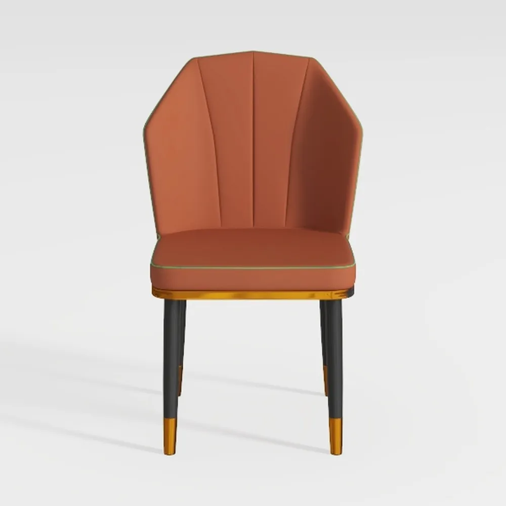 YSUEFIJO Kitchen Chair with Metal Legs, High Back