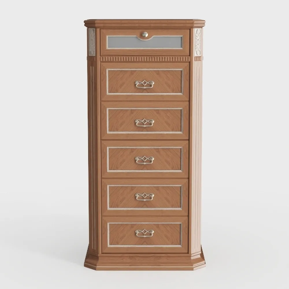 AMERLIFE Farmhouse 5 Drawer Dresser for Bedroom