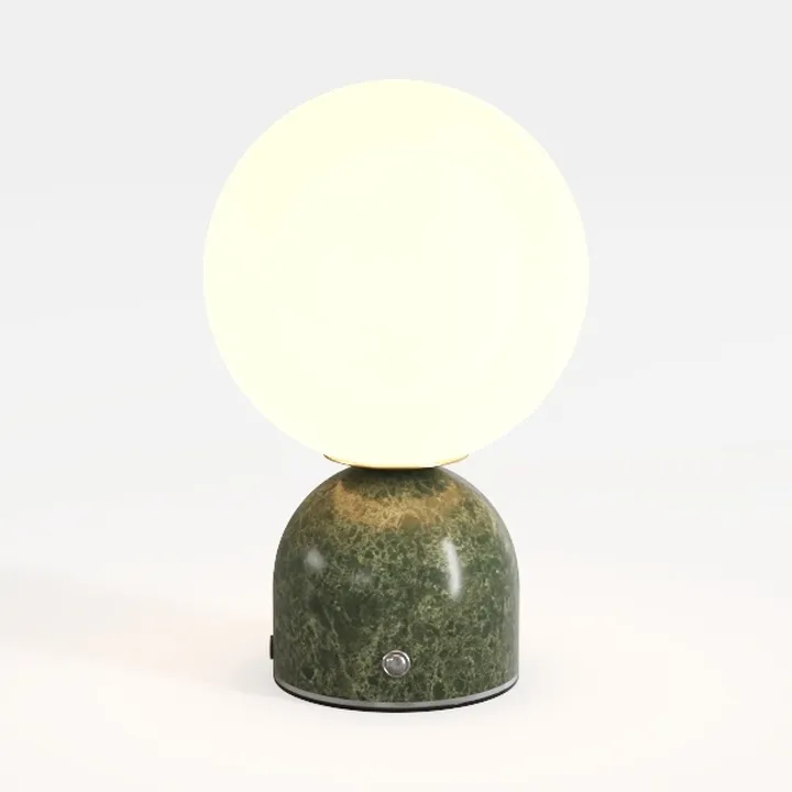 Modern Marble Metal Globe Table Lamp 3D Model