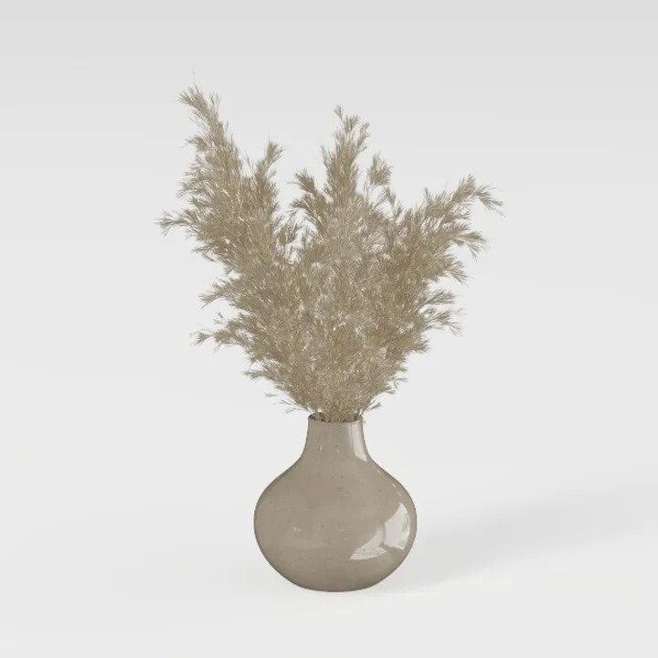 Large Ceramic Rustic Vase with 2 Handles, 9.8 inch