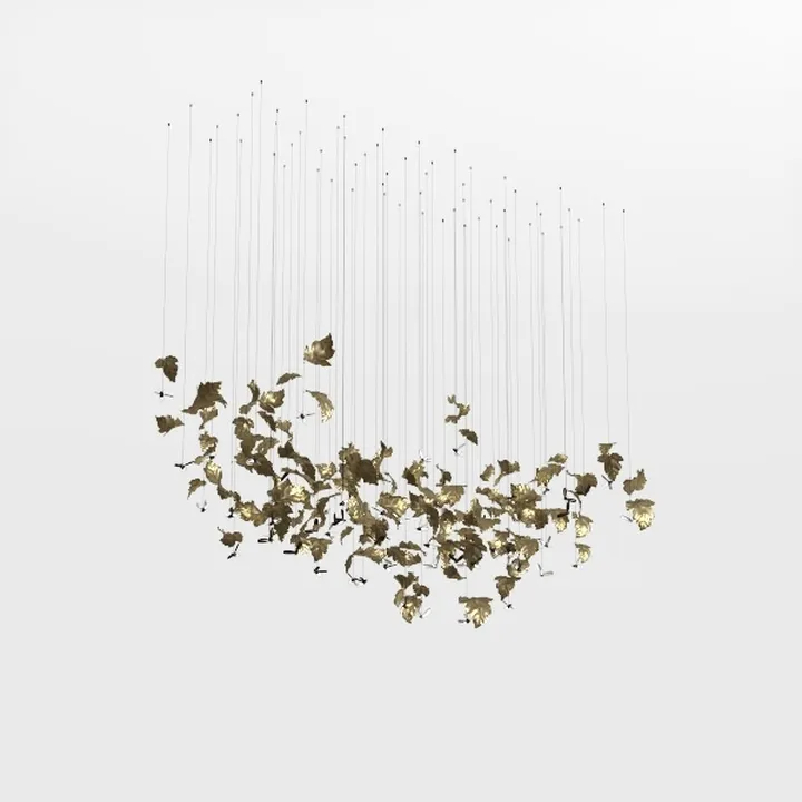 Modern Gold Crystal Chandelier for Dining Room,