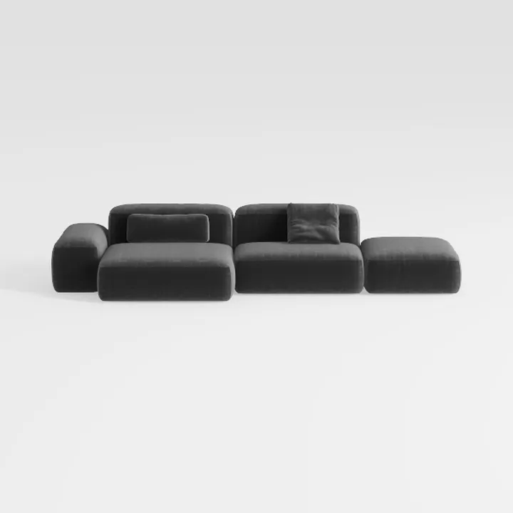 110 * 72" Modular U Shaped Sectional Sofa with Ott