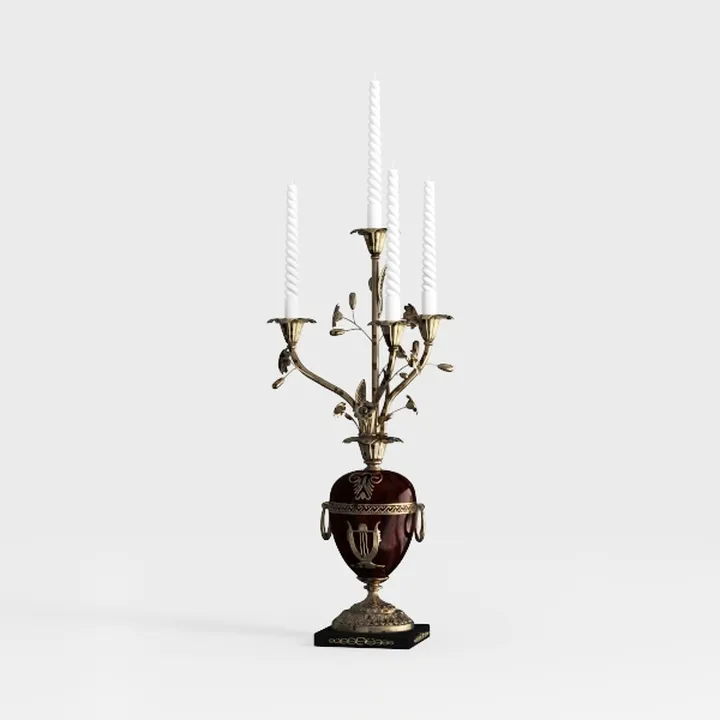 5-Arm Candelabra, Candle Holder, Decorative