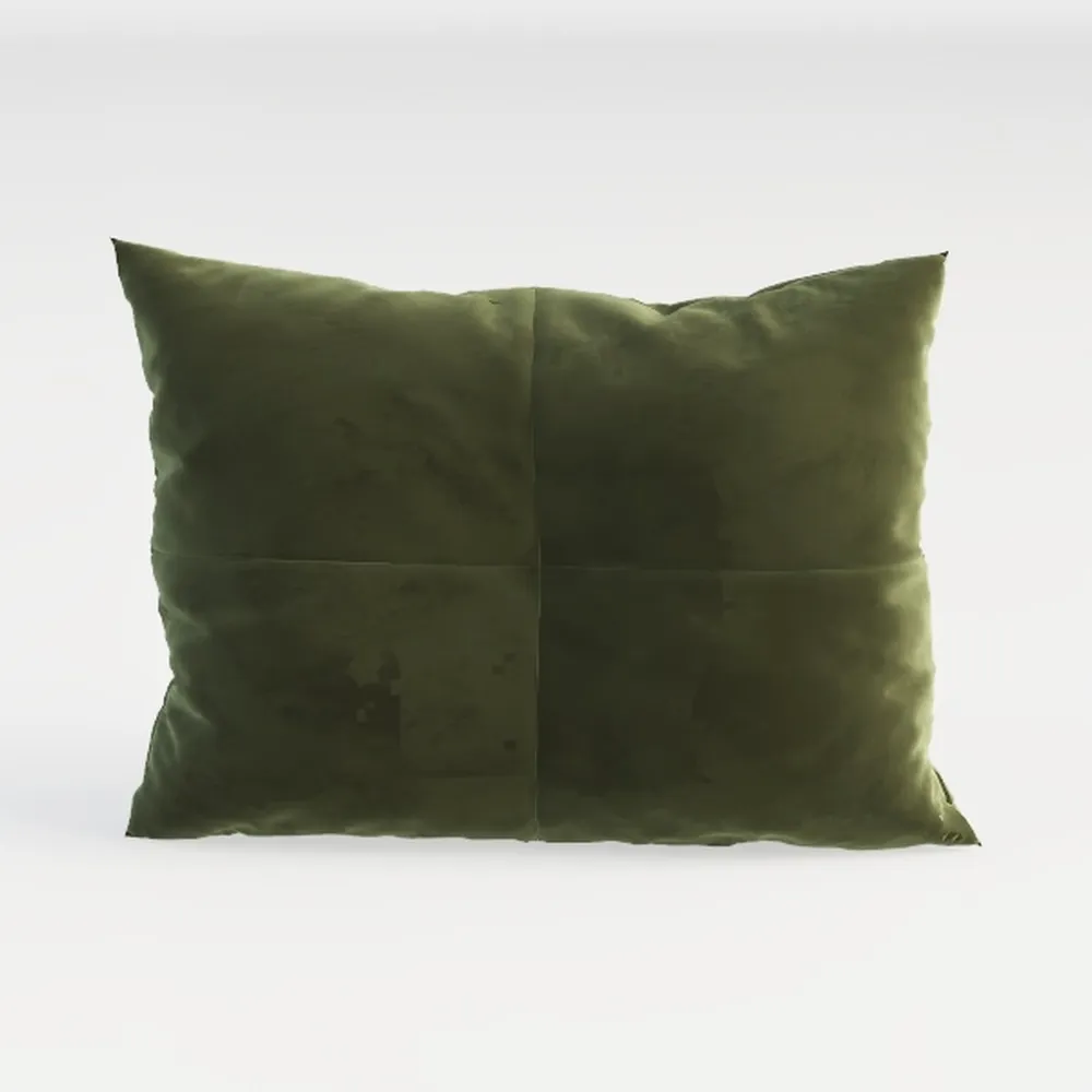 Kawani Green Leaf Plant Lumbar Pillow Covers 