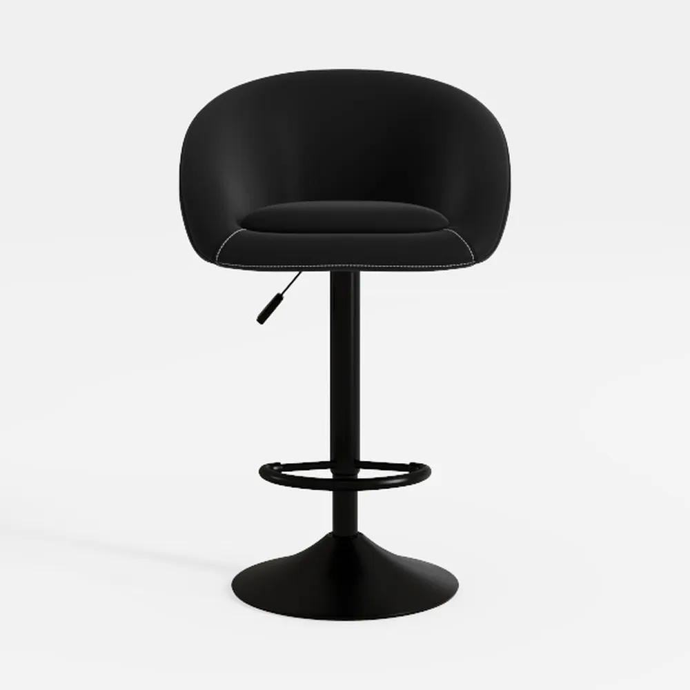 KKTONER Rolling Stool with BackRest Height