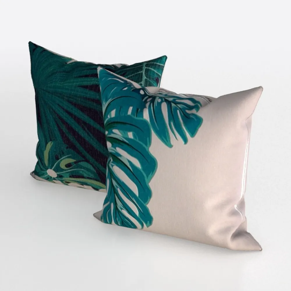 Bonhause Ocean Beach Throw Pillow Covers 18 x 18