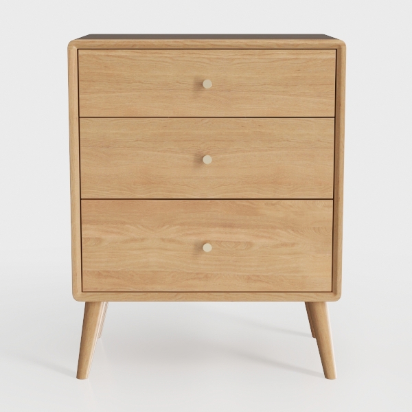 Cambridge Parkview 3-Drawer Mango Wood Chest for