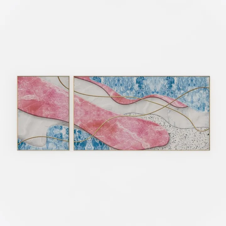 Aibonnly Canvas Wall Art Painting Pink Cherry