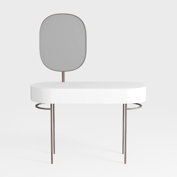 Valore Series Modern Side Table with 28&quot; Round MDF