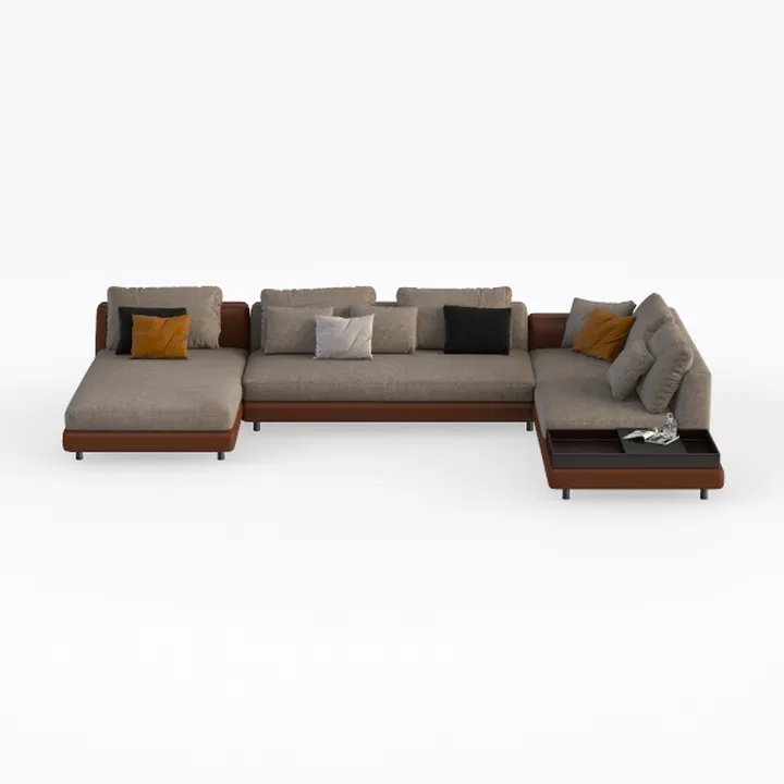 Valencia Nathan Nappa Leather Couch - 4 Seats with