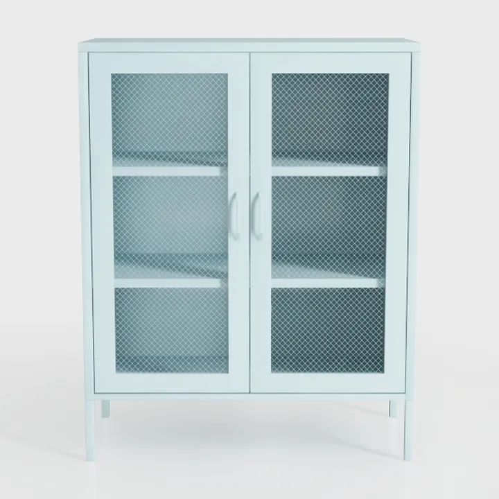 Modern Buffet Cabinet with Storage - Matte Dark