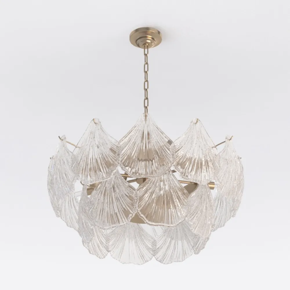 Nordic Bubble Ball Swirled Glass Chandelier, Dia