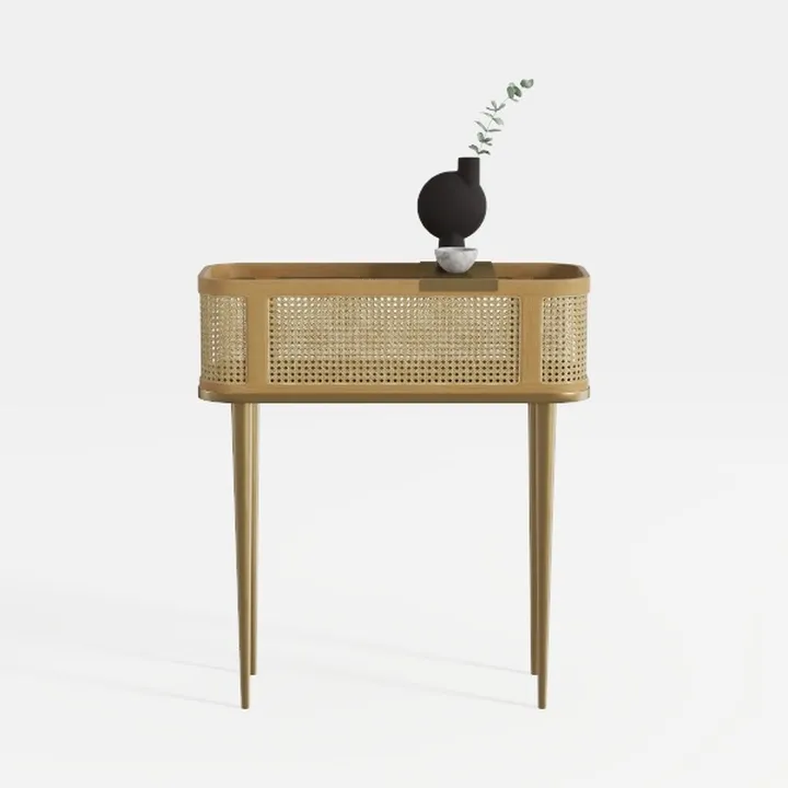 HULALA Home End Table with Charging Station
