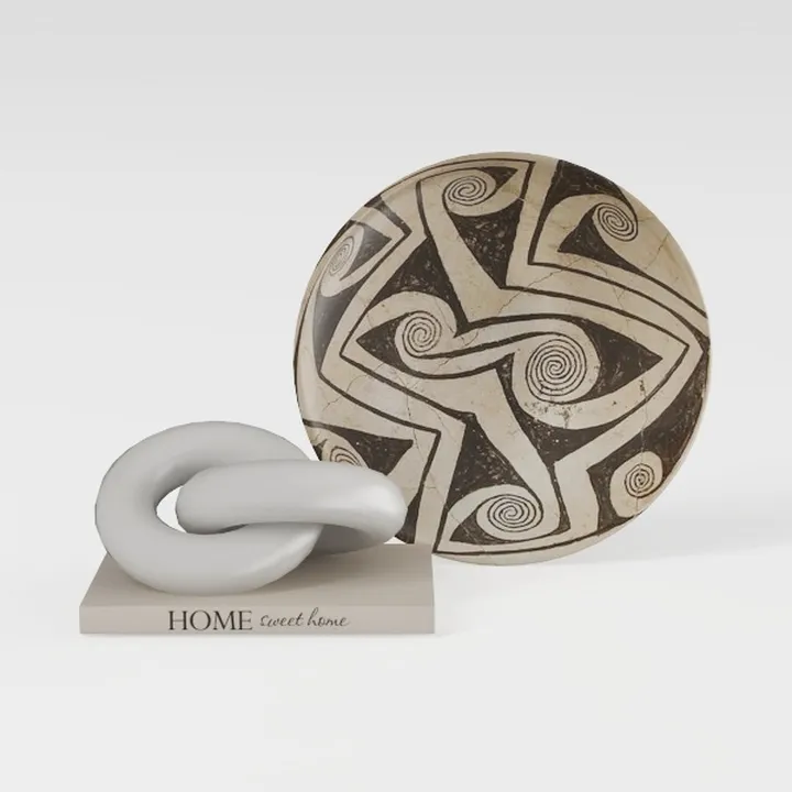 Peakoly Wood Chain Link Décor-Warm Beige