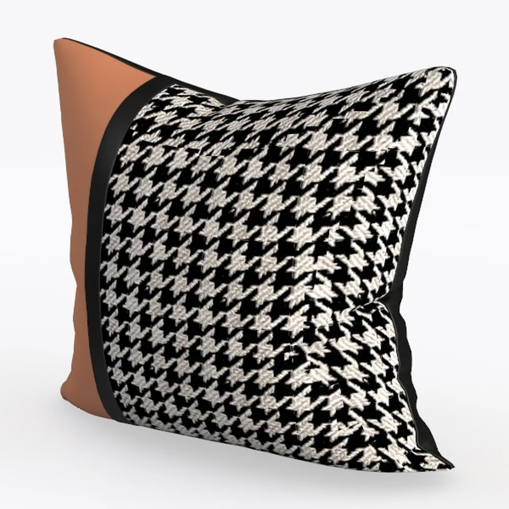 Black Gold Decorative Throw Pillow Covers Abstract