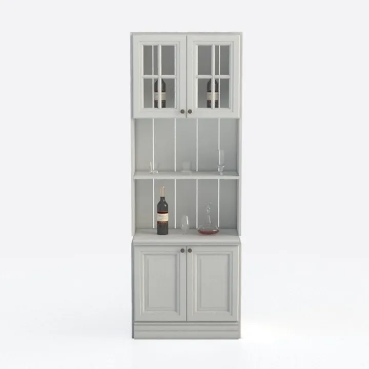 Kitchen Pantry Storage Cabinet with LED Lights