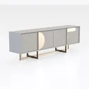 IKIFLY Accent Storage Cabinet, Modern Buffet Right 45 Degree View