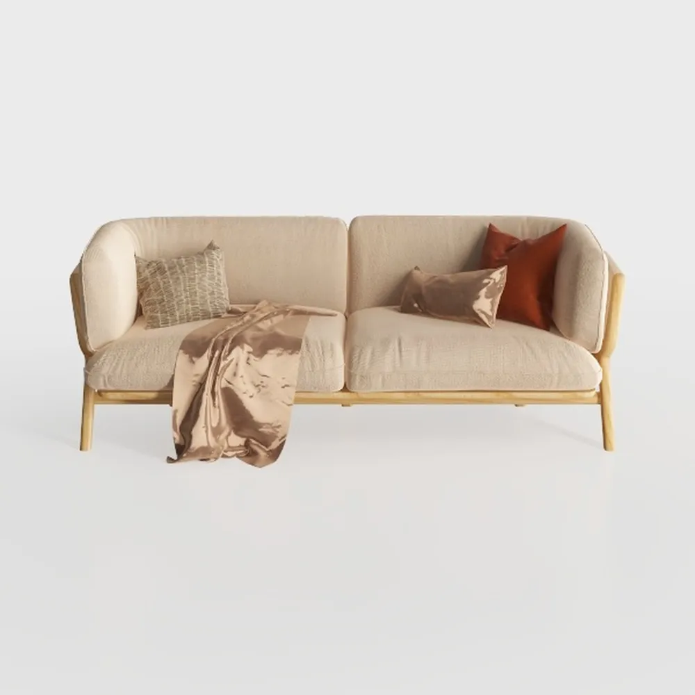 GAOMON Modern 3 Seater Couch, Mid-Century 84 Inch 