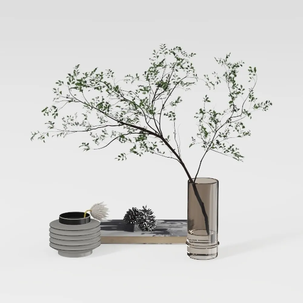 Vintage Rustic Ceramic Flower Vase, 25cm/9.84in