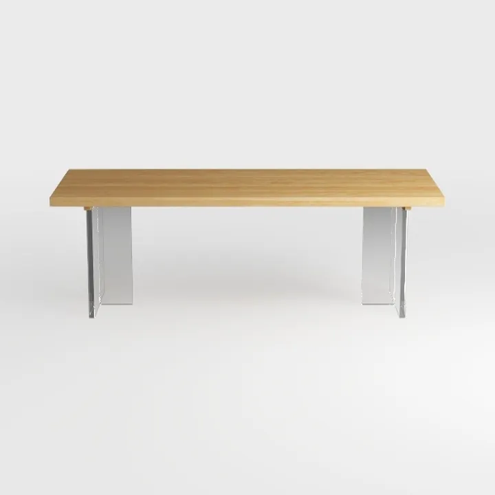 71" Large Dining Table for 6-8,Modern Rectangle Ki
