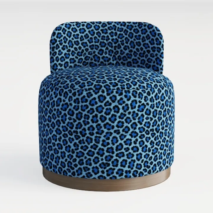 ottoman-Leopard Print Furniture