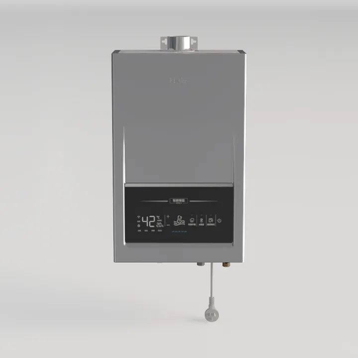 Stainless Steel Digital Tankless Gas Water Heater 3D Model