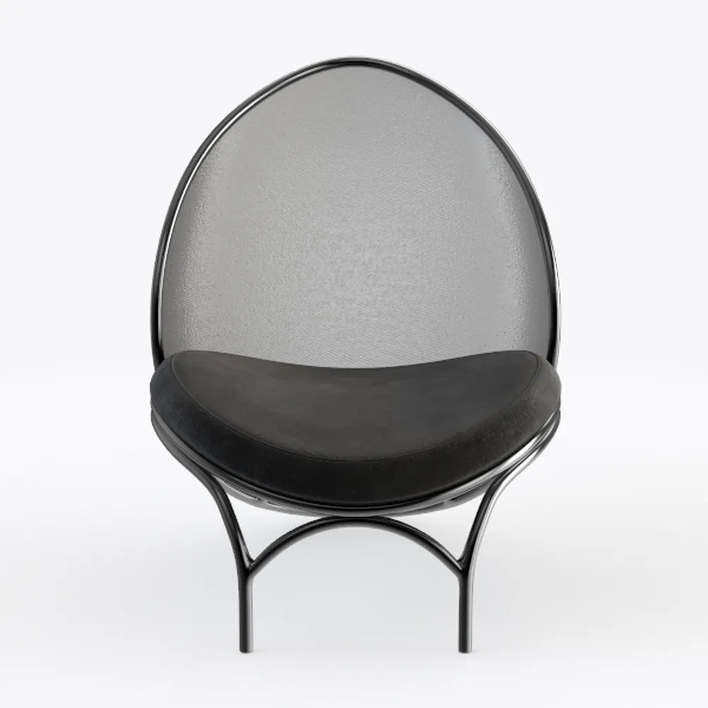 Urban Lifestyle Micromink Rocking Saucer Chair, Bl