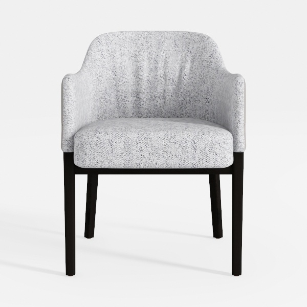 VKNOW Wooden Dining Chairs Set of 6, Modern Fabric