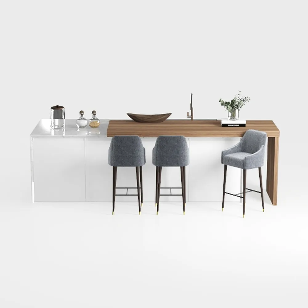 Gracie 26 in. Modern Stone and Gold Metal Frame Co