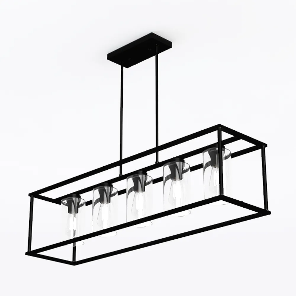 VILUXY Black and Gold Semi-Flush Mount Ceiling