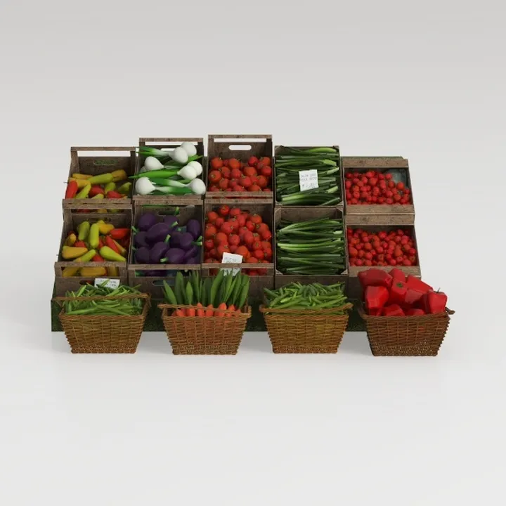 vegetable stand-Supermarket