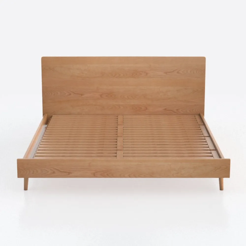 Moe's Home Collection Round Off Bed Wood Brown