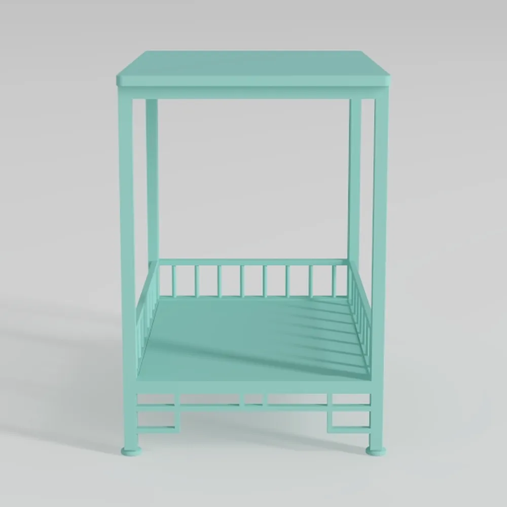 Square HDPE Outdoor Side Table - Durable