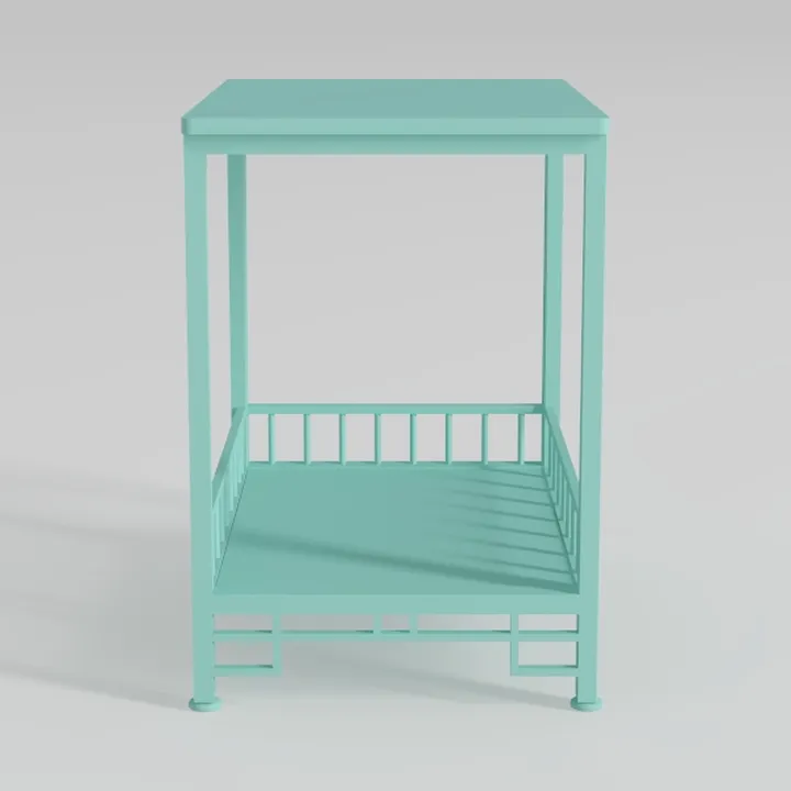 Square HDPE Outdoor Side Table - Durable