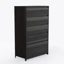 Tribesigns Tall Bookcase and Bookshelf, 70.8” Right 45 Degree View