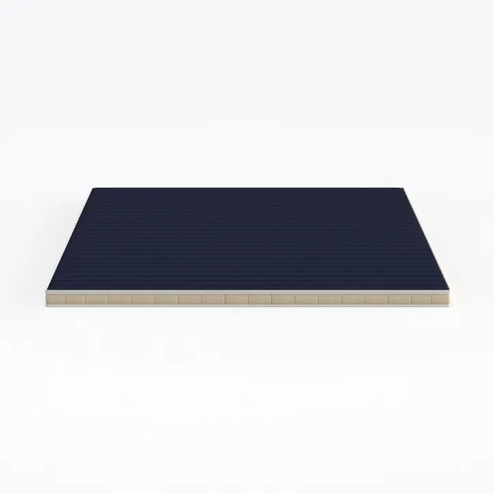 mollis homelike interiors Piatto Imbottito Rettangolare 60 x 30 cm, Schiuma, Blu Mare