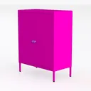 Metal Accent Storage Cabinet for Bed Room,Living Left 45 Degree View