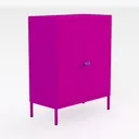 Metal Accent Storage Cabinet for Bed Room,Living Right 45 Degree View