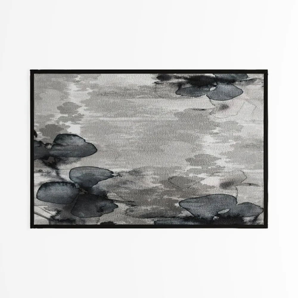 Luxury Persian Style 5x7 Area Rug – Black Silver &