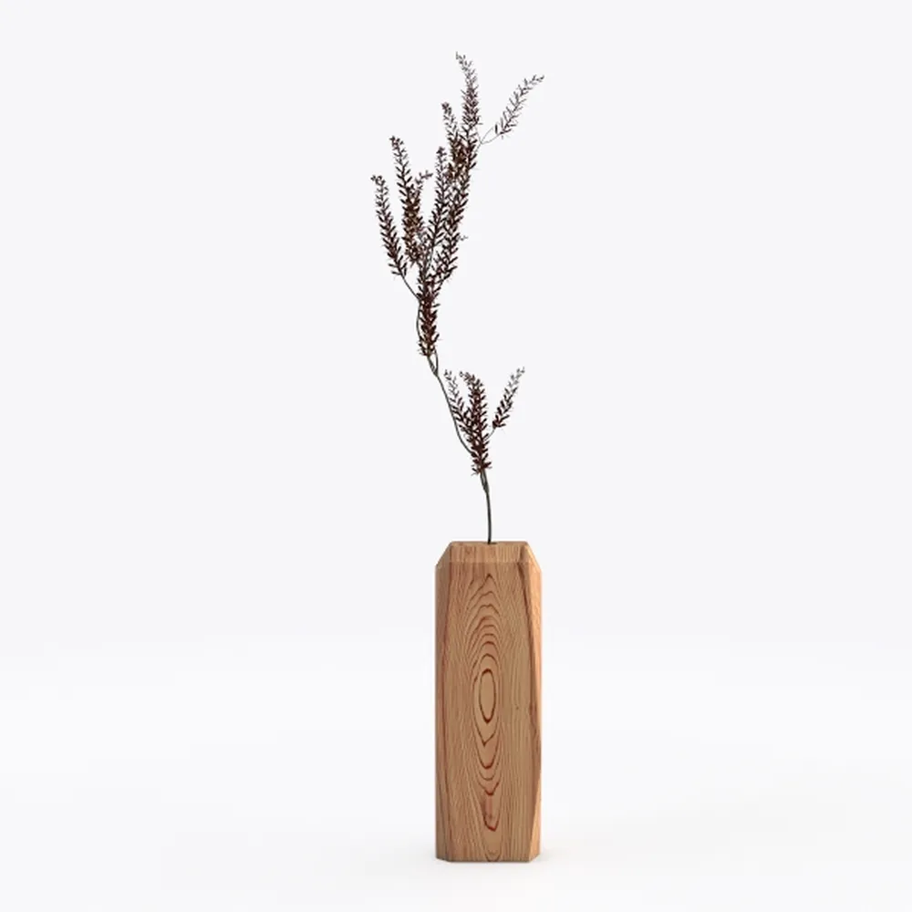 Rustic Farmhouse Resin Vase - Tall Vintage Boho