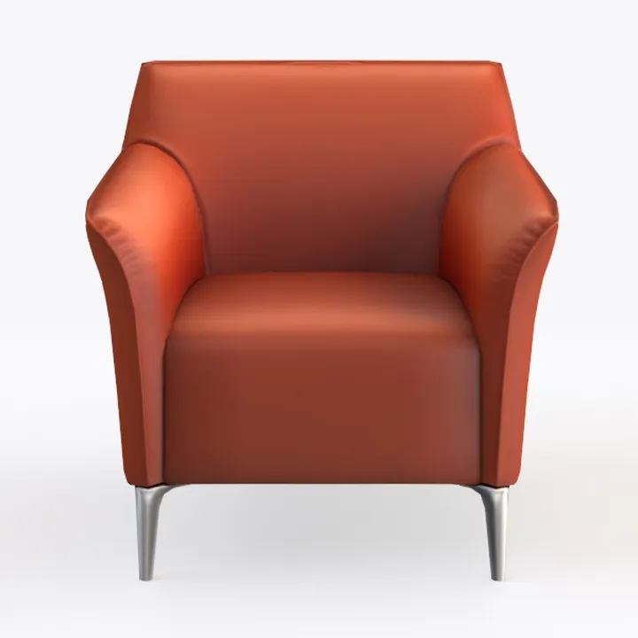 MCombo Modern Accent Chair, Faux Leather Upholster