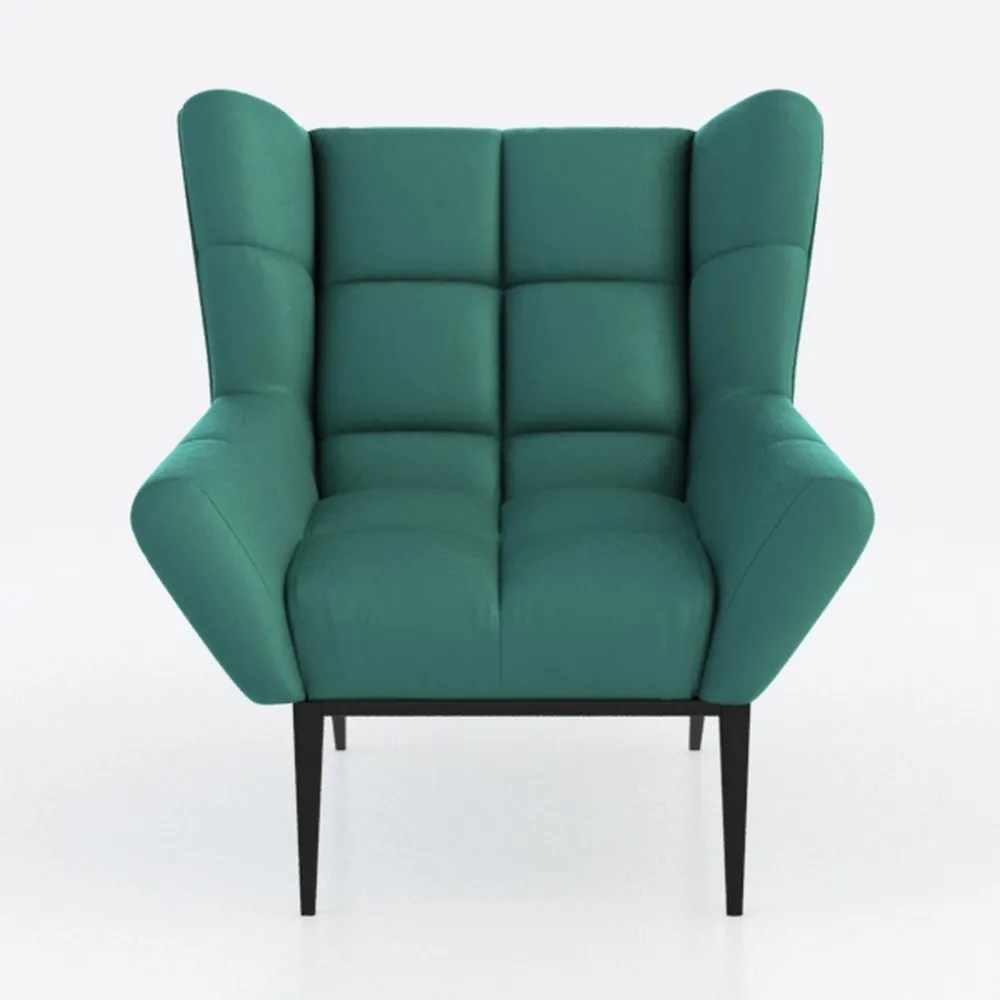 Lazy Chair with Ottoman, Modern Lounge Armchair
