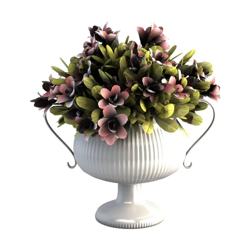 White Striped Water Bottle Vase Water Northern Europe Modern Creative Living Room Table Dry Flower Arrangement Decoration