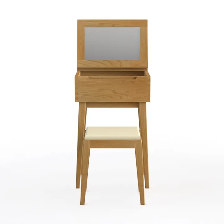 White Makeup Vanity Table Dressing Table Cushioned
