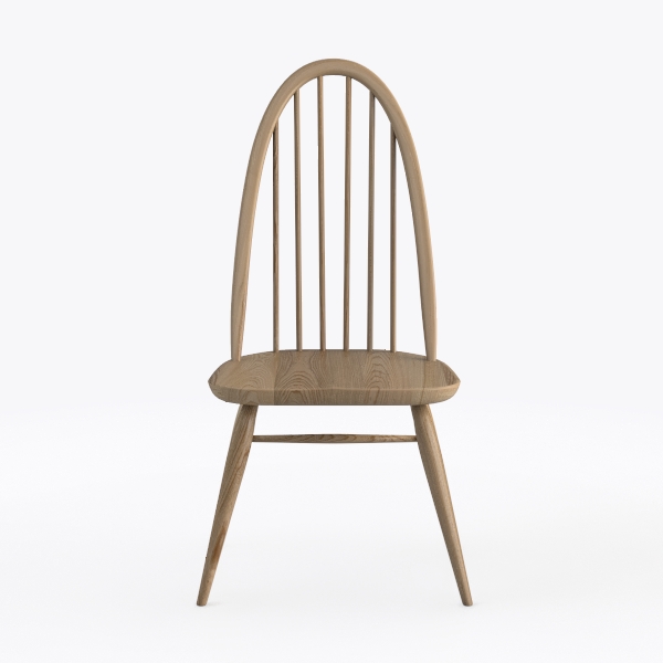 White Dining Chairs Set of 4, Farmhouse Spindle